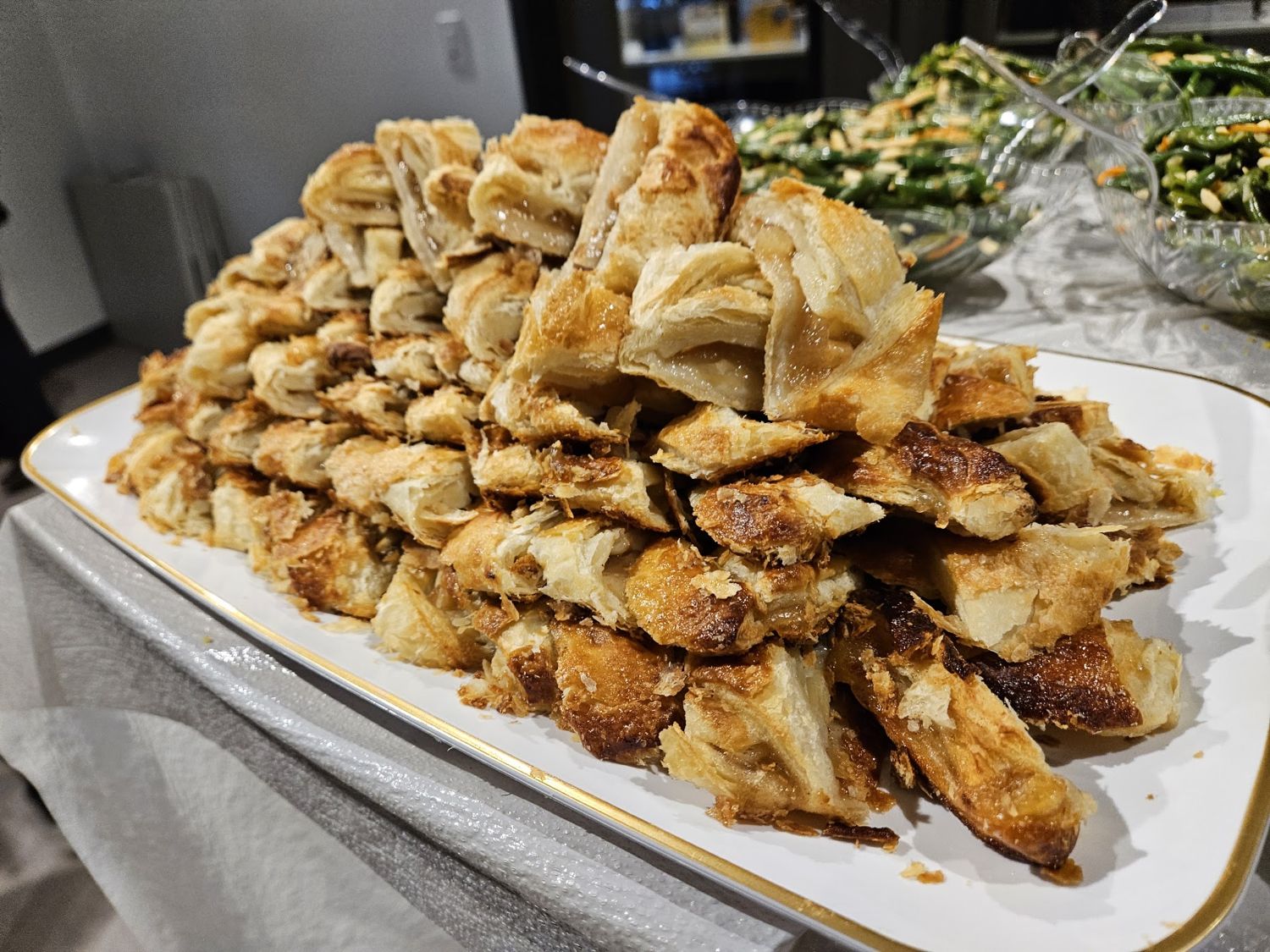 Tray of golden baked pastries